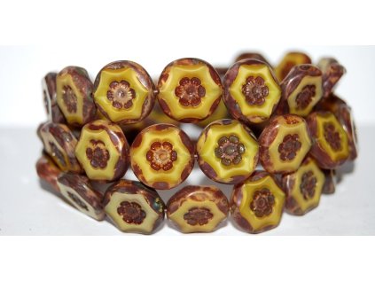 Ploškované - Kytky 15 mm