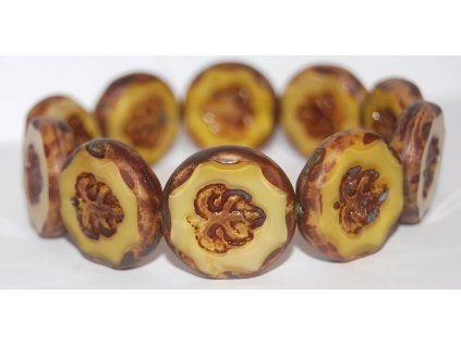 Table cut - Leaves - 24mm