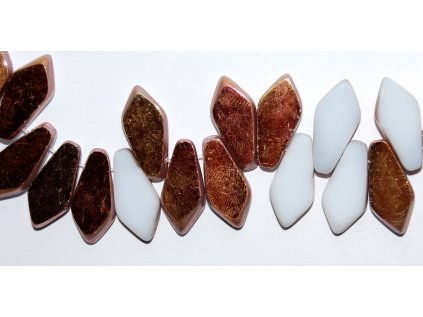 Table cut beads - Leaves 17x8