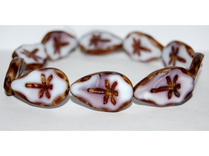 Table cut beads - Dragonfly on the leaf