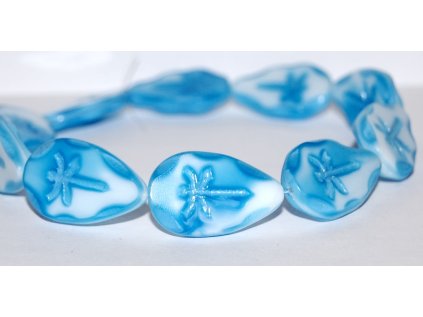 Table cut beads - Dragonfly on the leaf