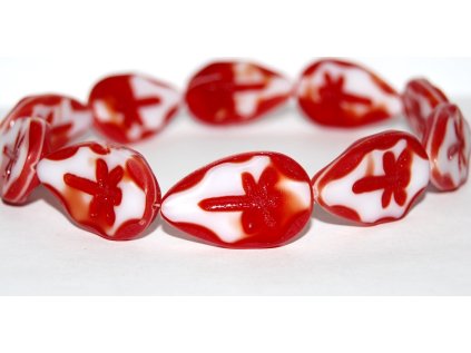 Table cut beads - Dragonfly on the leaf