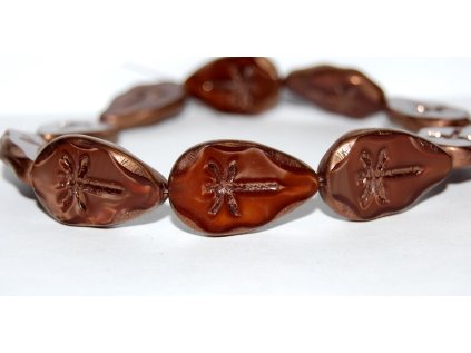 Table cut beads - Dragonfly on the leaf