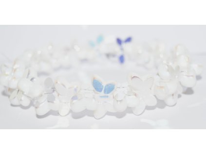 Butterfly - Table cut beads -20x12mmdouble-sided AB