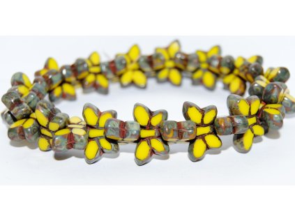Butterfly - Table cut beads -20x12mm
