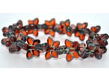 Butterfly - Table cut beads -20x12mm