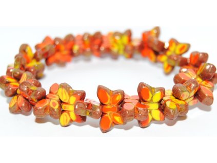 Butterfly - Table cut beads -20x12mm