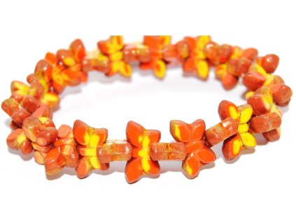 Butterfly - Table cut beads -20x12mm