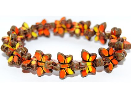 Butterfly - Table cut beads -20x12mm