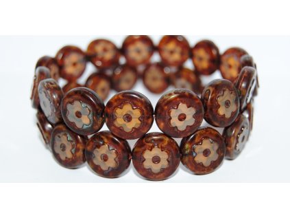 Flowers 14mm - Table Cut Beads