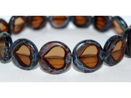 Table cut - Hearts 21mm