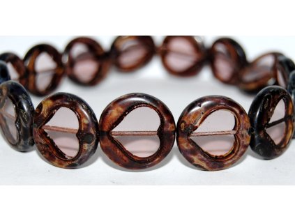 Table cut - Hearts 21mm