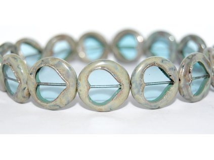 Table cut - Hearts 21mm