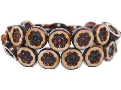 Table Cut Beads - Flower 16mm