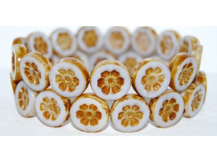 Table Cut Beads - Flower 16mm