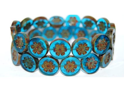 Table Cut Beads - Flower 16mm