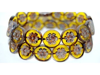 Table Cut Beads - Flower 16mm