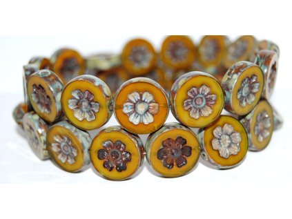 Table Cut Beads - Flower 16mm