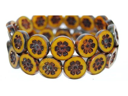 Table Cut Beads - Flower 16mm