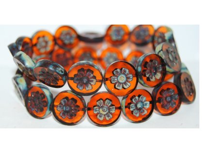 Table Cut Beads - Flower 16mm
