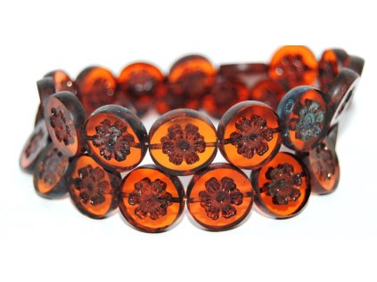 Table Cut Beads - Flower 16mm