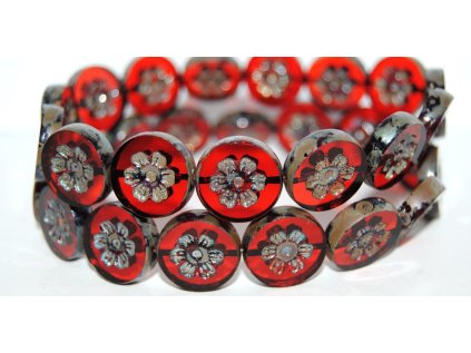 Table Cut Beads - Flower 16mm