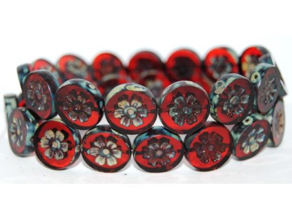 Table Cut Beads - Flower 16mm