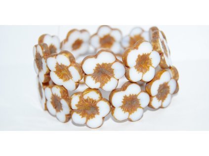 Table cut beads-Hibiscus 20mm