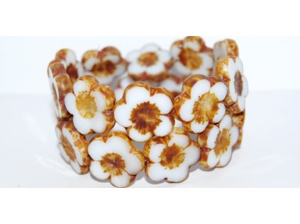 Table cut beads-Hibiscus 20mm