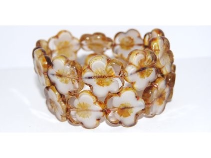 Table cut beads-Hibiscus 20mm