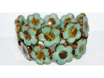 Table cut beads-Hibiscus 20mm