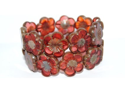 Table cut beads-Hibiscus 20mm