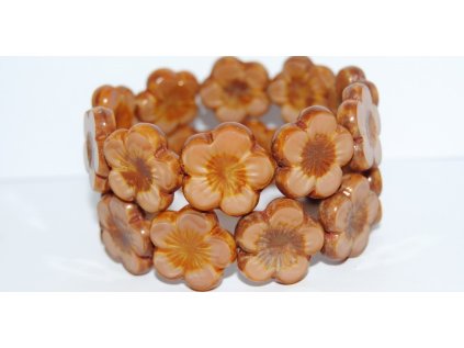 Table cut beads-Hibiscus 20mm