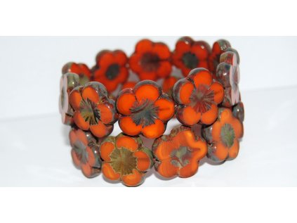 Table cut beads-Hibiscus 20mm