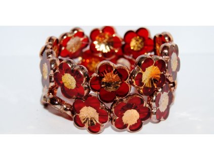 Table cut beads-Hibiscus 20mm