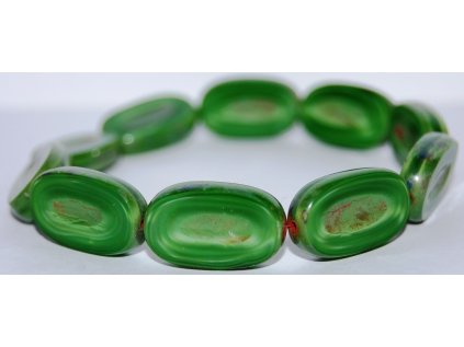 Ploškované perle-Ovály 22 mm