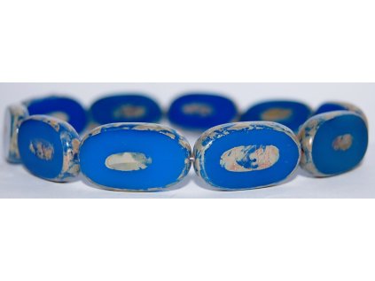 Ploškované perle-Ovály 22 mm