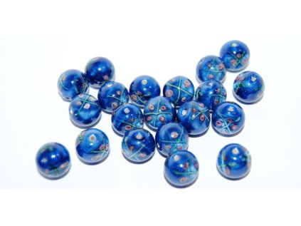 Lamp Beads - Flower in the bead - 10mm -with FLOWERS