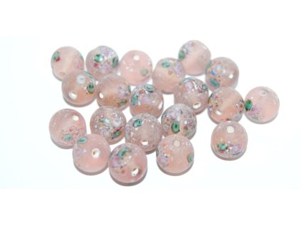Lamp Beads - Flower in the bead - 10mm -on the MATT