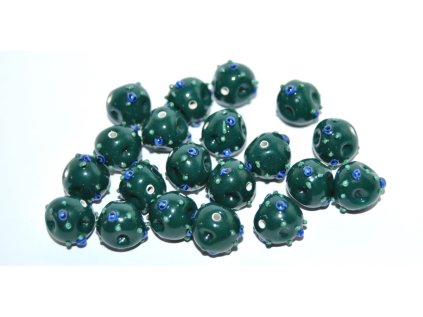 Lamp Beads - Flower in the bead - 10mm -as triangle