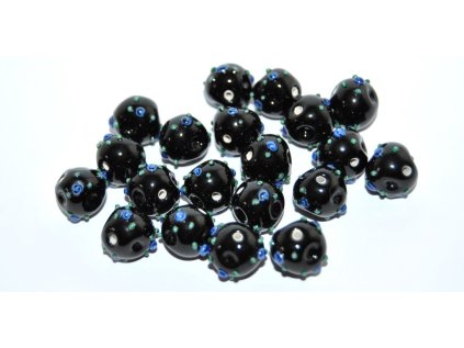 Lamp Beads - Flower in the bead - 10mm -as triangle