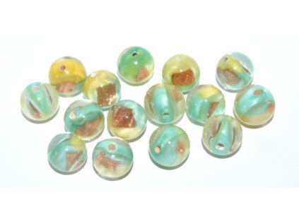 Lamp Beads - 10mm -with Aventurine