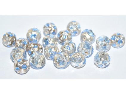 Lamp Beads - 10mm -with Silver plates