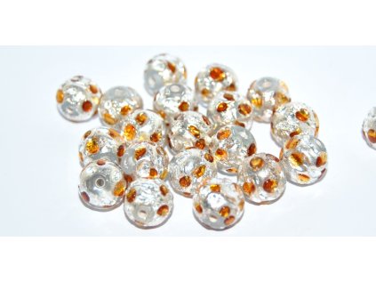 Lamp Beads - 10mm -with Silver plates