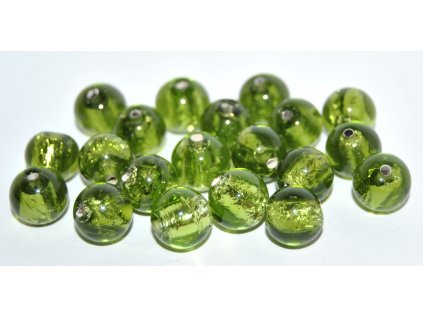 Lamp Beads - 10mm -with Silver plates