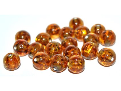 Lamp Beads - 10mm -with Silver plates