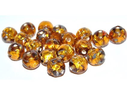 Lamp Beads - 10mm -with Silver plates