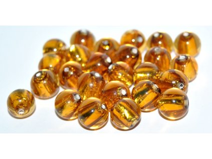 Lamp Beads - 10mm -with Silver plates