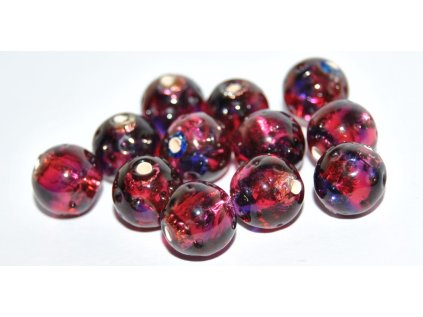 Lamp Beads - 10mm -with Silver plates