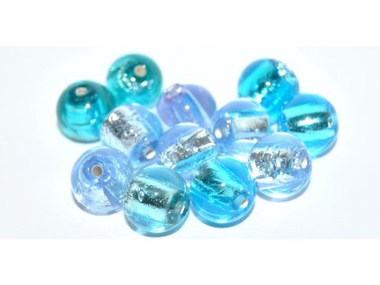 Lamp Beads - 10mm -with Silver plates